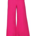 Indian Ethnic Rayon Designer Plain Casual Wear Plazo Pant for Women's (Black, Free Size)