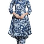 Women's Co-ord Set Cotton Collared Kurta with Pant Cord Set Outdoor Wear