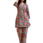 Rayon 3/4 Sleeve Ethnic Co-Ord Set For Women | Kurta Set For Women