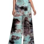 Reyon Printed Loose Fit Flared Wide Leg Palazzo's Pants for Women Multicolors