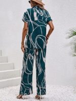 Women's Cotton Blend Co Ord Set For Women | Co Ord Set For Women Stylish | Festive Co Ord Set For Women | Travel Co Ord Set For Women | Half Sleeve Women's Co-Ord Set - Image 4