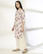 Women Floral Print Straight Kurta - Image 3