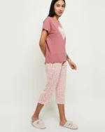 Women Graphic Print Relaxed Fit Round-Neck T-Shirt - Image 4