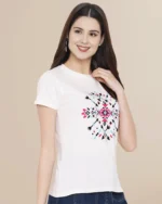 Women Graphic Print Regular Fit T-Shirt - Image 6