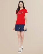 Women Typographic Print Regular Fit T-Shirt - Image 4